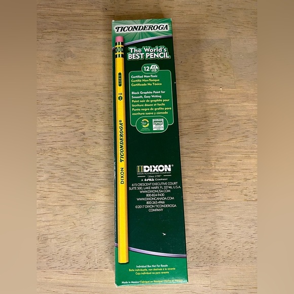 Dixon Ticonderoga Company Ticonderoga Pencil No 2 Soft-12‎ pencils 5 Boxes - Picture 2 of 3